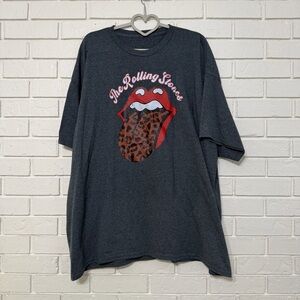Rolling Stones Leopard Tongue Graphic Tee Women’s 3X Band Shirt